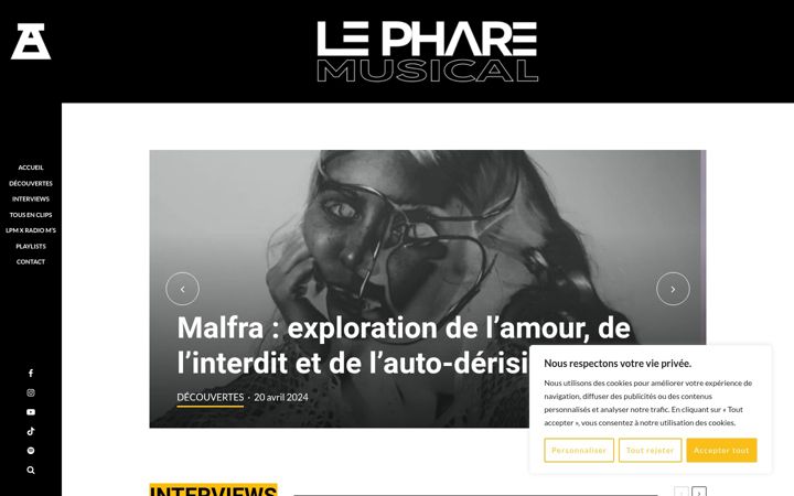 Screenshot of lepharemusical.fr