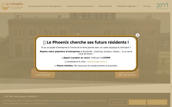 Screenshot of lephoenix-entreprendre.fr