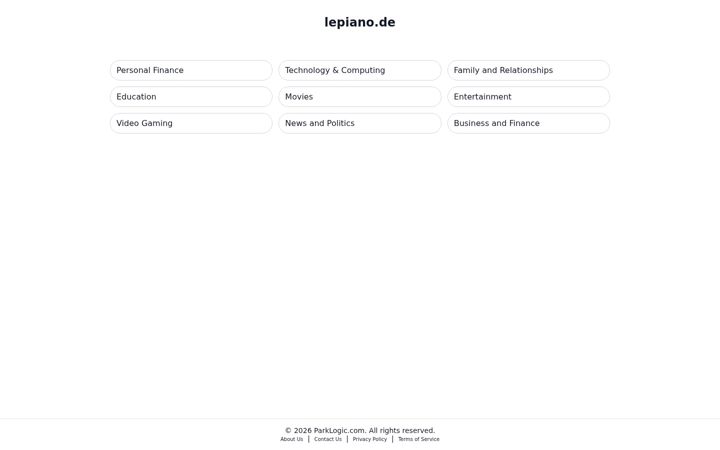 Screenshot of lepiano.de