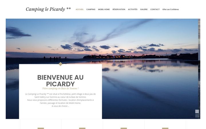 Screenshot of lepicardycamping.com