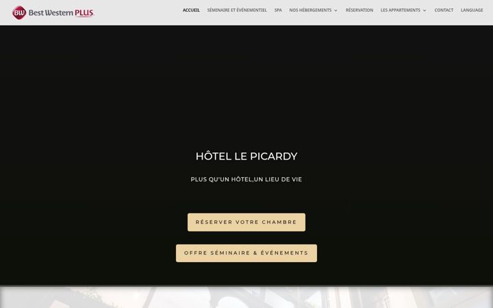 Screenshot of lepicardyhotel.com