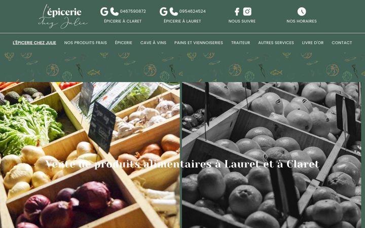 Screenshot of lepicerie-chez-julie.fr