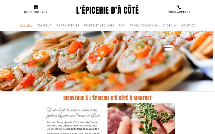 Screenshot of lepicerie-da-cote.fr
