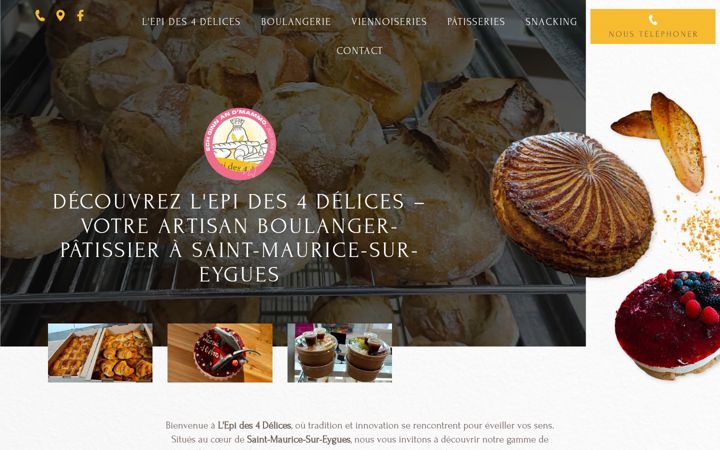 Screenshot of lepides4delices.fr