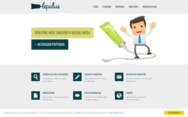 Screenshot of lepidus.cz