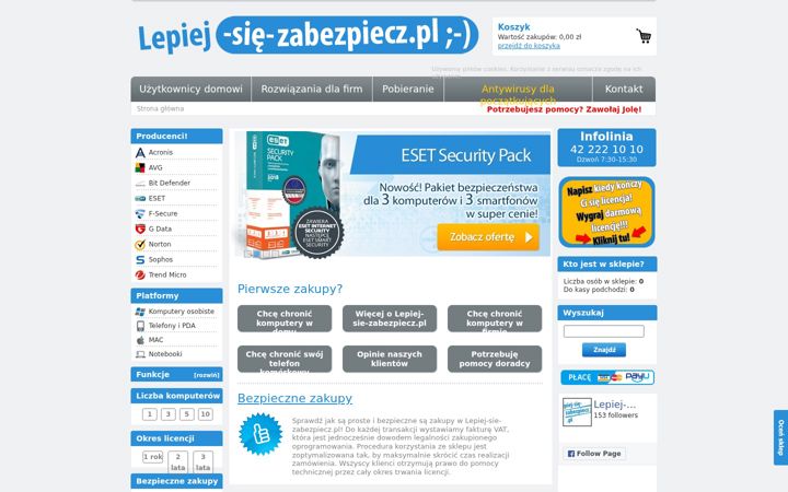 Screenshot of lepiej-sie-zabezpiecz.pl