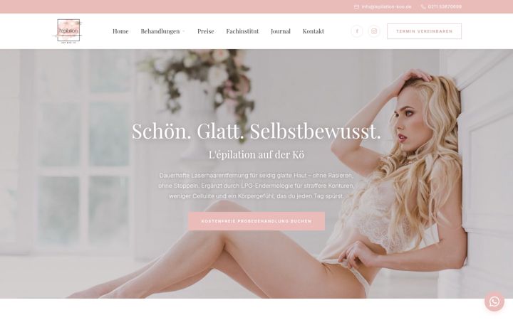 Screenshot of lepilation-koe.de