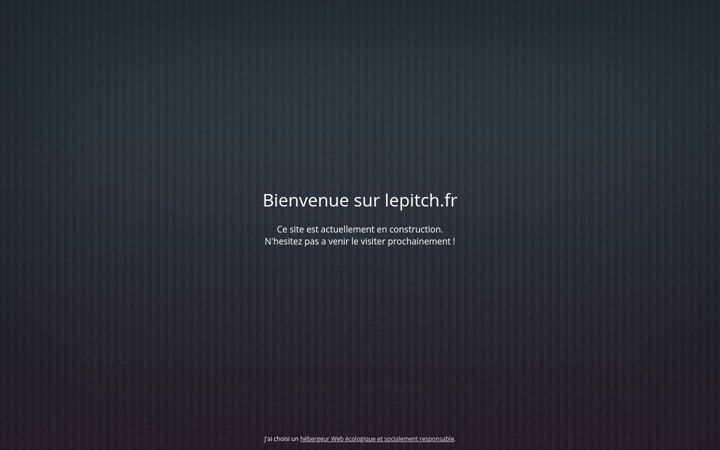 Screenshot of lepitch.fr