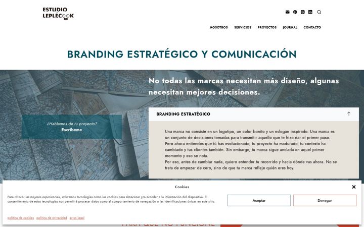 Screenshot of leplecookestudio.com