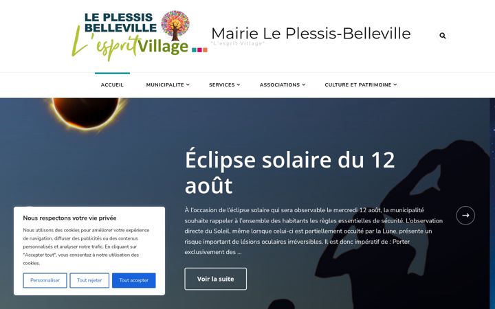 Screenshot of leplessisbelleville.com