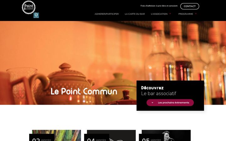 Screenshot of lepointcommuntournon.fr