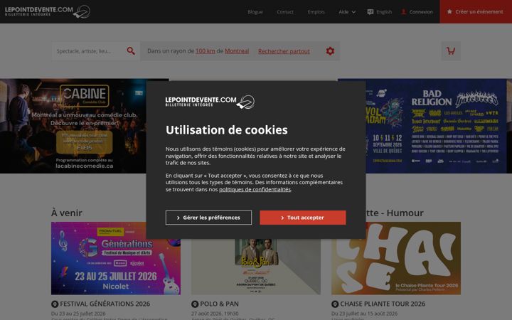 Screenshot of lepointdevente.com