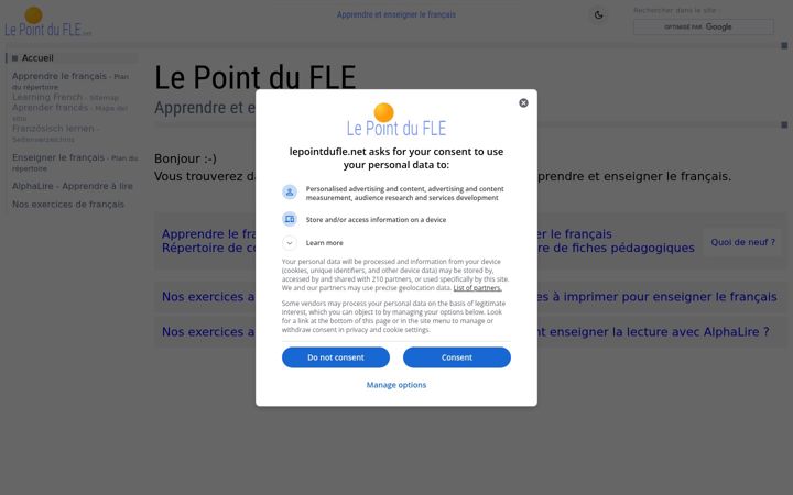Screenshot of lepointdufle.net