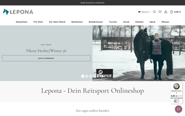 Screenshot of lepona.de