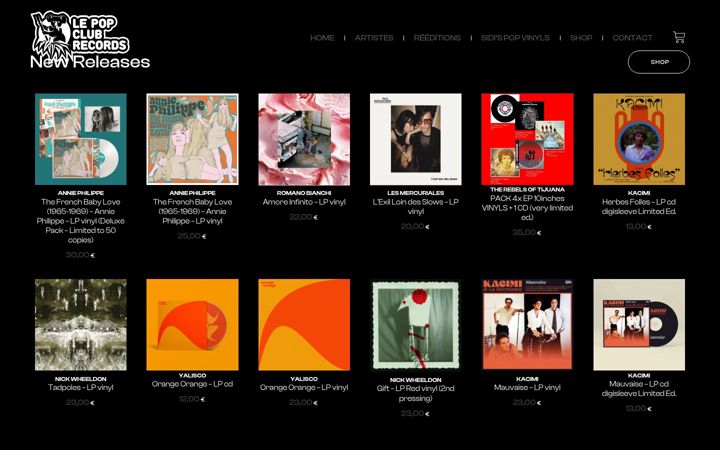 Screenshot of lepopclub.com