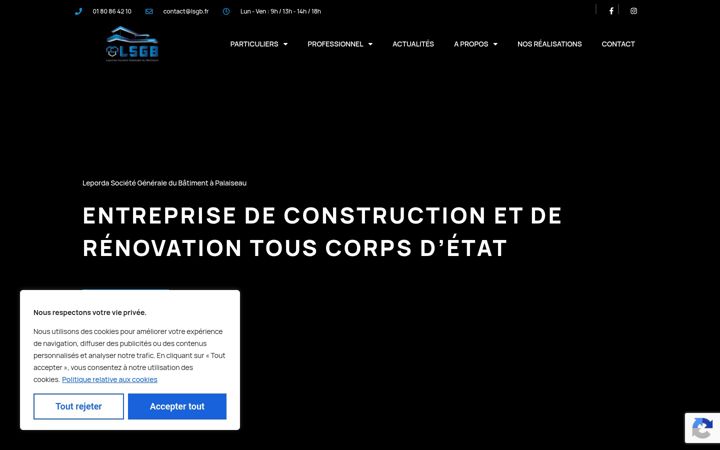 Screenshot of leporda-construction.fr