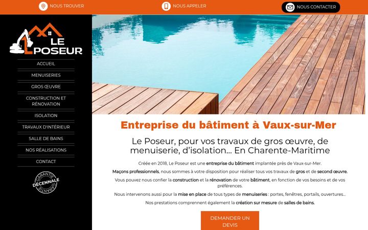 Screenshot of leposeur17.fr