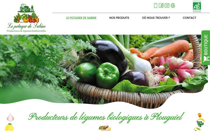 Screenshot of lepotagerdesabine.fr
