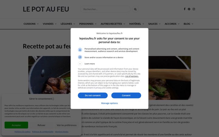 Screenshot of lepotaufeu.fr