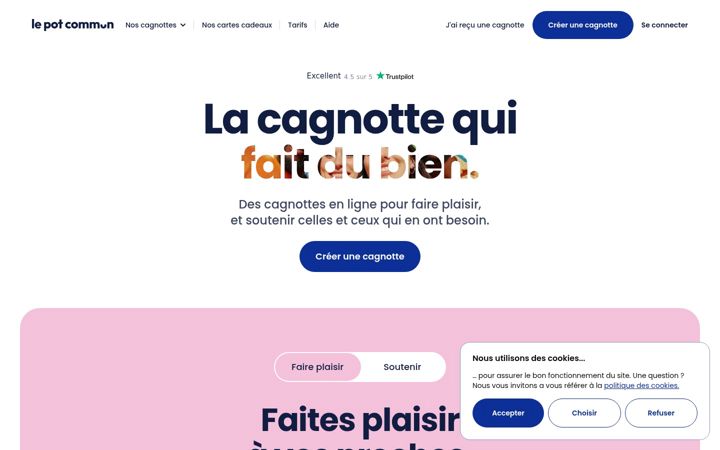 Screenshot of lepotcommun.fr