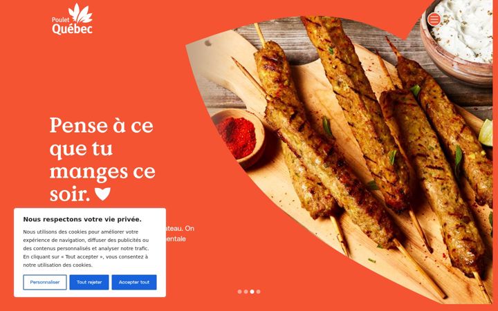 Screenshot of lepoulet.qc.ca