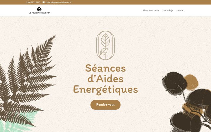 Screenshot of lepouvoirdelamour.fr