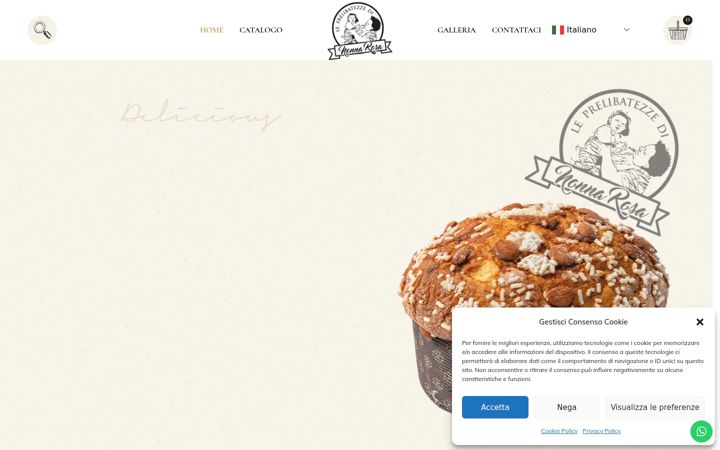 Screenshot of leprelibatezzedinonnarosa.it