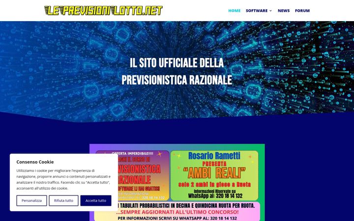 Screenshot of leprevisionilotto.net