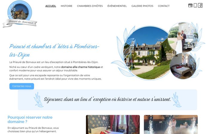 Screenshot of leprieuredebonvaux.fr