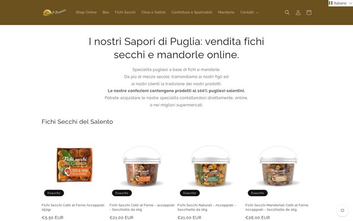 Screenshot of leprimiziedelsalento.it