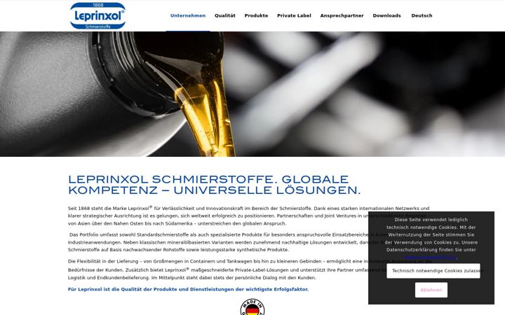 Screenshot of leprinxol.de