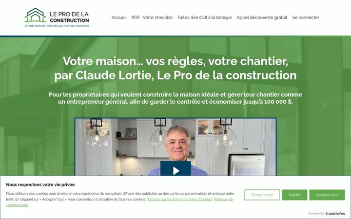 Screenshot of leprodelaconstruction.com