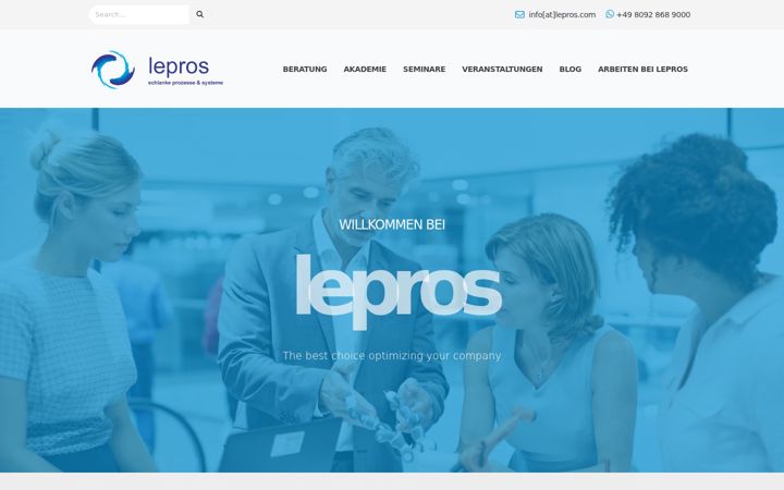 Screenshot of lepros.com