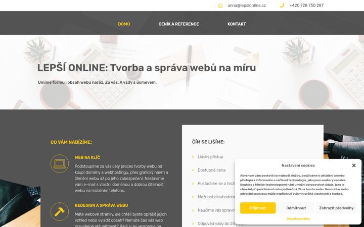 Screenshot of lepsionline.cz