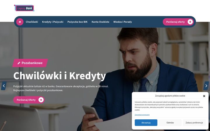 Screenshot of lepszybank.pl