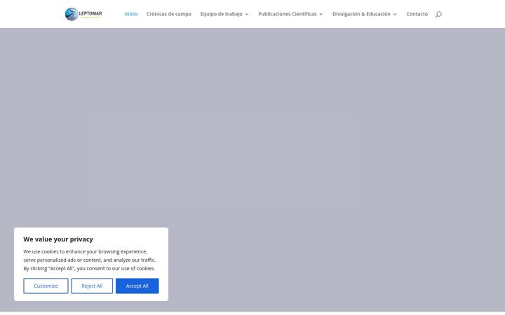 Screenshot of leptomar.org