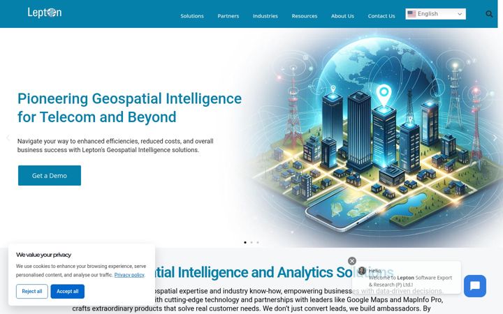 Screenshot of leptonsoftware.com