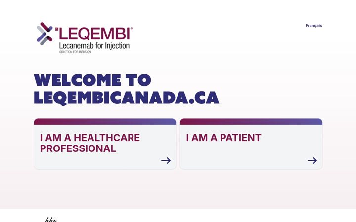 Screenshot of leqembicanada.ca