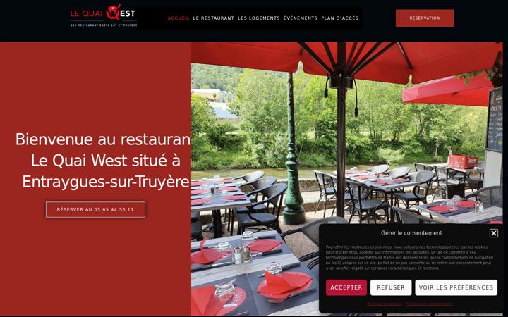 Screenshot of lequaiwest.fr