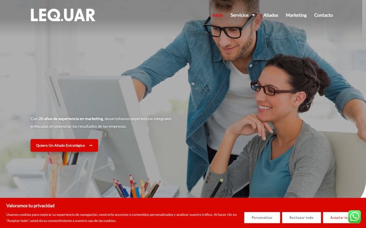 Screenshot of lequar.com