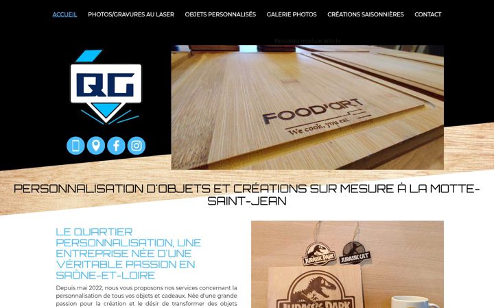 Screenshot of lequartier-personnalisation.com