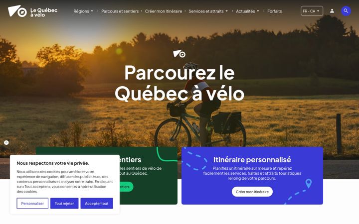 Screenshot of lequebecavelo.ca