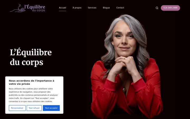 Screenshot of lequilibreducorps.com