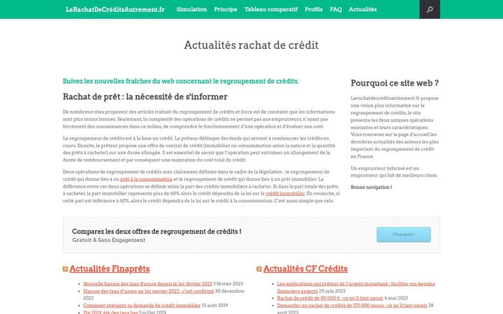Screenshot of lerachatdecreditsautrement.fr