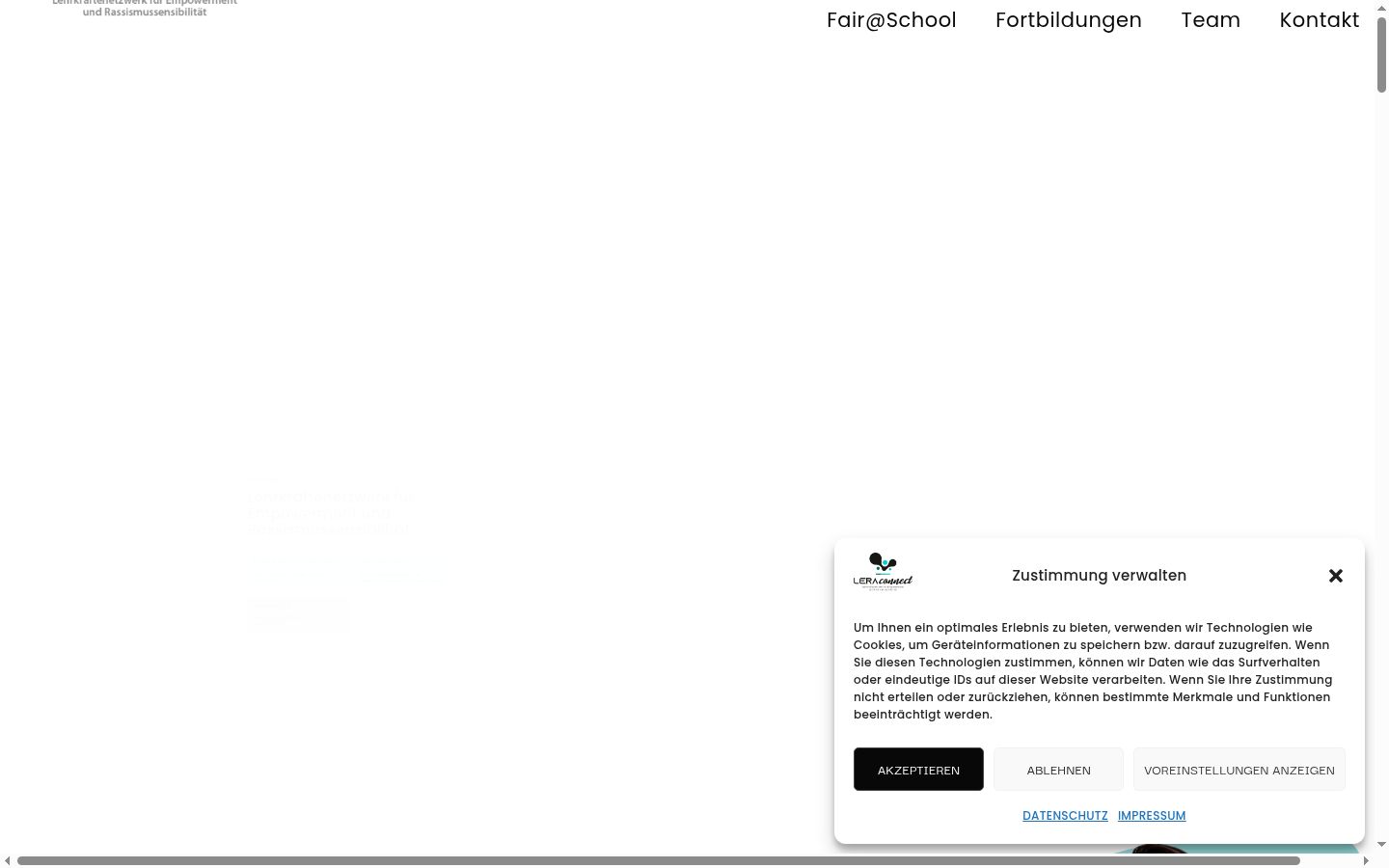 Screenshot tal-banner tal-kunsens muri qabel kwalunkwe interazzjoni