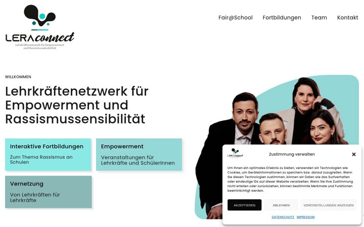 Screenshot of leraconnect.de