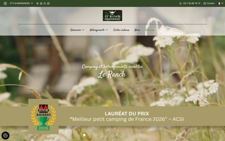 Screenshot of leranch-camping.com
