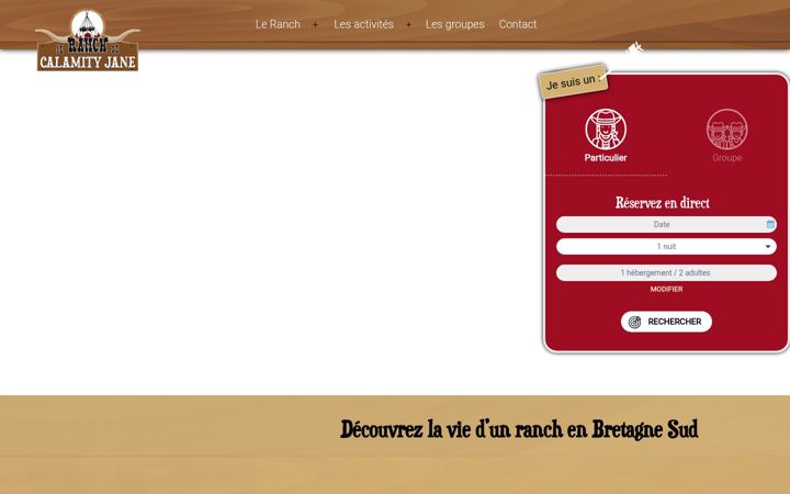Screenshot of leranchdecalamityjane.com