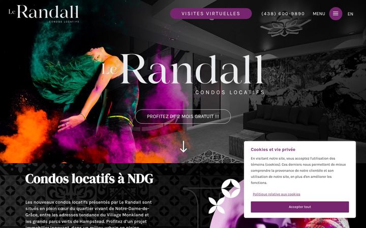 Screenshot of lerandall.ca