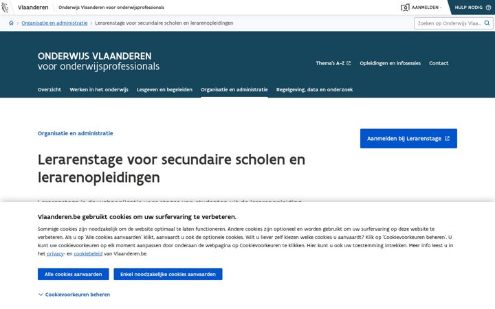 Screenshot of lerarenstage.be
